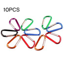 10x Type 8 Mountaineering Hook Carabiner D-Ring Key Chain Clip Outdoor Buc INW