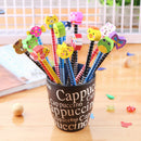 10pcs Children Kids Pencil Cartoon Eraser Stationery School Writing Suppli KUA