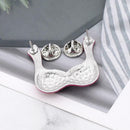 Creative Bra Brooches Pin Rhinestone Jacket Denim Badge for Children Gift