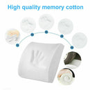 34*32*12cm Office Memory Foam Lumbar Back Support Pillow Car Seat Chair Cushion