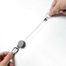 2 Pcs Retractable Badge Holder Reels Key Hook Clip Strap Cord Belt Hanger Chains