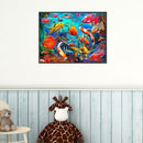 5D DIY Full Drill Diamond Painting Sea Ocean Fish Cross Stitch Embroidery