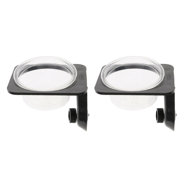2Pcs Reptile Feeding Bowl Screw Food & Water Dish For Gecko, Lizard, Etc