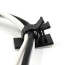 20Pcs Black Adjustable Plastic Cable Clamps Self Adhesive Car Cable Clips W R9R8
