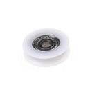 New 5*23*7mm U Groove Metal Shield Nylon Pulley Wheels Roller Ball Bearings&f