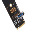 4X(M.2 Ngff To Usb3.0 Pci-E Riser Card M2 Slot Extender Adapter For Btc/EthL5K7)
