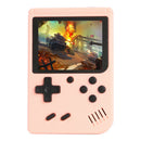 Pocket Handheld Game Console Gamepad 500 Video Games Player Gift (Pink) A