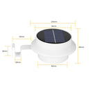 13LED Solar Energy Sink Lamp Pathway Street Lawn Lamp (White White Light)