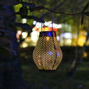 Retro Solar LED Lantern Outdoor Garden Hanging Lamp Lawn Landscape Light