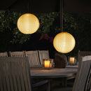 30cm LED Solar Lantern Lamp Waterproof Outdoor Decor Hanging Light (White)