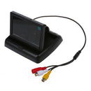 4.3" Folding Foldable LCD Monitor Rear View Backup Camera For Car