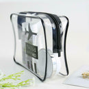 Unisex TPU Transparent Waterproof Cosmetic Bag Travel Makeup Organizer Case A
