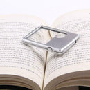 Credit Card Led Magnifier loupe with light Leather Case Favor magnifying gl N7K8