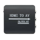 HDMI to Composite RCA Converter Video Audio HDMI Adapter Box Connector Black
