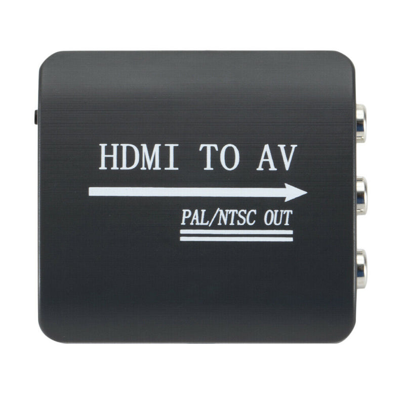 HDMI to Composite RCA Converter Video Audio HDMI Adapter Box Connector Black