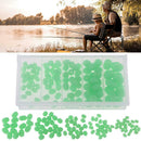 100pcs Luminous Column Float Ball Stopper Space Beans Fishing Accessories A