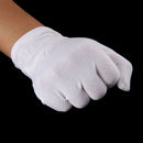 5 Pairs White Cotton Gloves Khan Cloth Quality Check Warm Rituals Play Glov T9Y1
