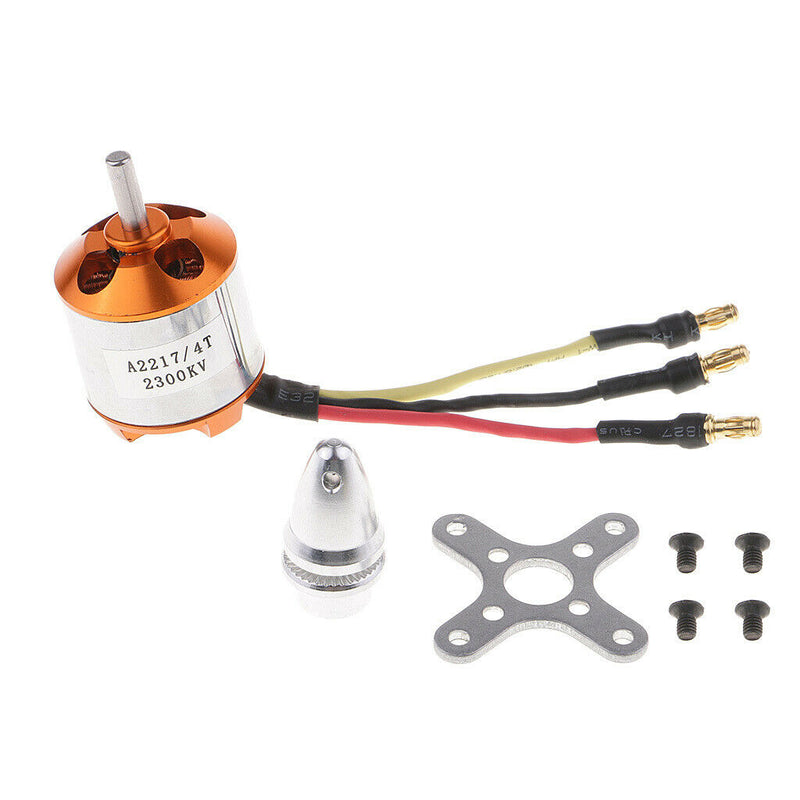 A2217-2300KV Brushless Motor for RC Boat Parts/ Fixed Wing 6'' Propellers