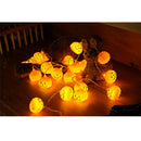 2x Pumpkin 20 LED String Lights Halloween Fancy Party Decor Lamp 9.84ft