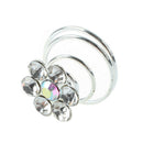 10X Spiral diamond twist Bridal Wedding Clip Hair Pin