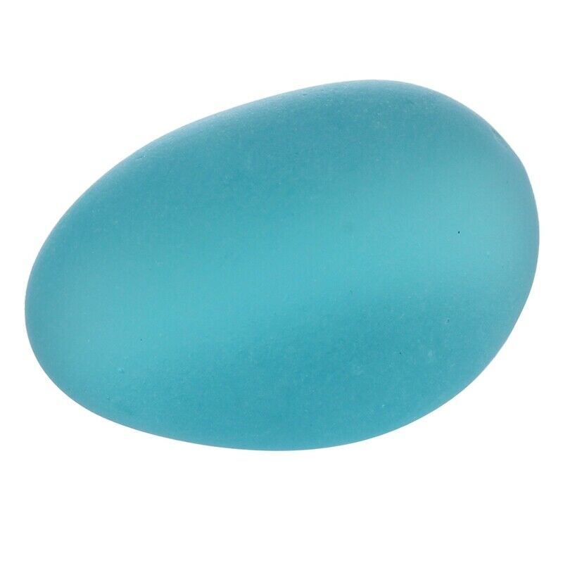 20-Piece Glass Pebble Stones Aquarium Floor Ornament, Blue