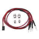 RC Car 4 LEDs Light White Red Lamp Truck Part Replacement for TRAXXAS HSP