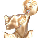 Pair of Big Ring Style Ear Hoops Earrings Earbobs Eardrop Jewelry for Women