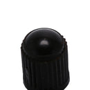 50pcs black plastic dust valve caps bike car wheel tyre air valve stem capsOZ