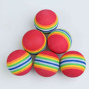 50pcs Golf Swing Training Aids Indoor Practice Sponge Foam Rainbow Balls