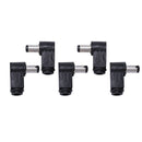 DC In-Line Plug Socket Jack Connector Male Right Angle Plug 2.1mm 5pcs R9H1