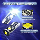 10pcs T10 1W 3030 3SMD Canbus Car LED Reading License Light Bulbs (White)