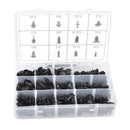 240ps 12Size Car Bumper Panel Retainer Fastener Trim Rivet Clip Push Pin Plastic
