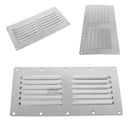 1x Stainless Steel Air Vent Cover Panel Rectangle Louver Air Ventilation OIH