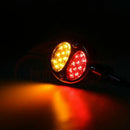 Motorcycle LED Black Brake Running Turn Signal Tail Light for Bobber Cafe
