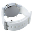 Silicone LED Watch Ladies Watch Sport Bracelet Watch White Strap