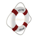Red 13.8" Decorative Nautical Life buoy Ring Preserver Hanging Home Decor