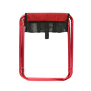 Portable Folding Stool Chair for Outdoor Camping Fishing Beach red