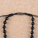 Pretty Natural Obsidian Hand Carved Cross Lucky Pendants + Free Beads Necklace