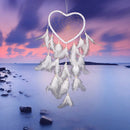 1x White Heart Dreamcatcher Dream Catcher DIY Romantic Wedding Decoration
