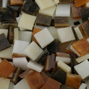 500x Colorful Square Glass Mosaic Tiles Tessera for Art Craft Supply 10x10mm