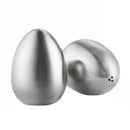Stainless Steel Egg Shaped Salt Pepper Shaker Table Server Kitchen Gadgets  F8X3