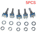 5Pcs Rotary Encoder With Switch Ec11 Audio Digital Potentiometer Handle AU FT