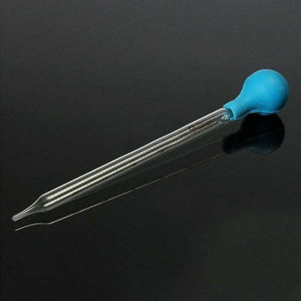 1Pc 10ml Rubber Head Glass Dropper Glass Pipette Lab Dropper Pipet With Scale Ew