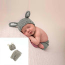 Newborn Baby Cute Crochet Knit Outfits Infant Photography Props Studio Pants Hat