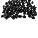 100 x black teddy eye safety eye plastic eye with washer 5-40mm - 20mm