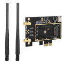 M.2 NGFF to PCI-E AC Wireless Card With AC Antenna 1550AC For 9260 DW1560