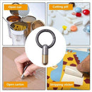 Stainless Steel Multi-Function EDC Portable Mini Tool, Key Ring Pendant Too H1D4