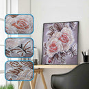 5D DIY Special Shaped Diamond Painting Retro Flower Cross Stitch Embroidery