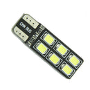 6 Pcs LED T10 12SMD CANBUS 194 168 W5W COB Super License Light Bulb Lamp White