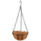 Black Growers Hanging Basket Planter with Chain Flower Plant Pot Home Garde